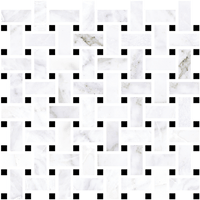Nova Basketweave Marble Look Tile