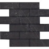 Gemma Brick Mosaic Marble Look Tile "Polished"