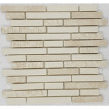 Ceramic Baguette Textile Print Mosaic Tile