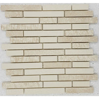 Ceramic Baguette Textile Print Mosaic Tile