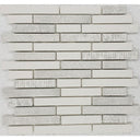 Ceramic Baguette Textile Print Mosaic Tile