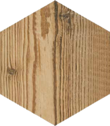 Cortina Hexagon Wood Look Porcelain Tile