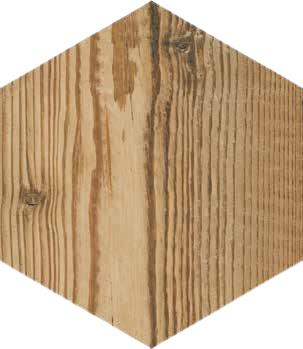 Cortina Hexagon Wood Look Porcelain Tile