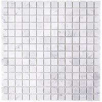 White Carrara Mosaic Marble Look Tile