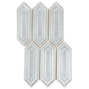 Baroque Sequin Hexagon Decor Tile