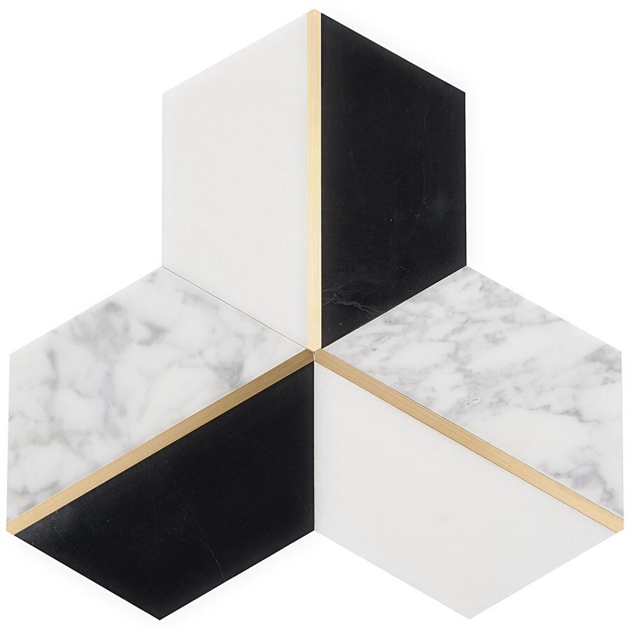 Carraway Hexagon Marble Look Tile