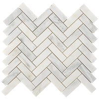 Asian Statuary Herringbone Tile