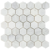 Asian Statuary Hexagon Tile