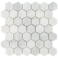 Asian Statuary Hexagon Tile