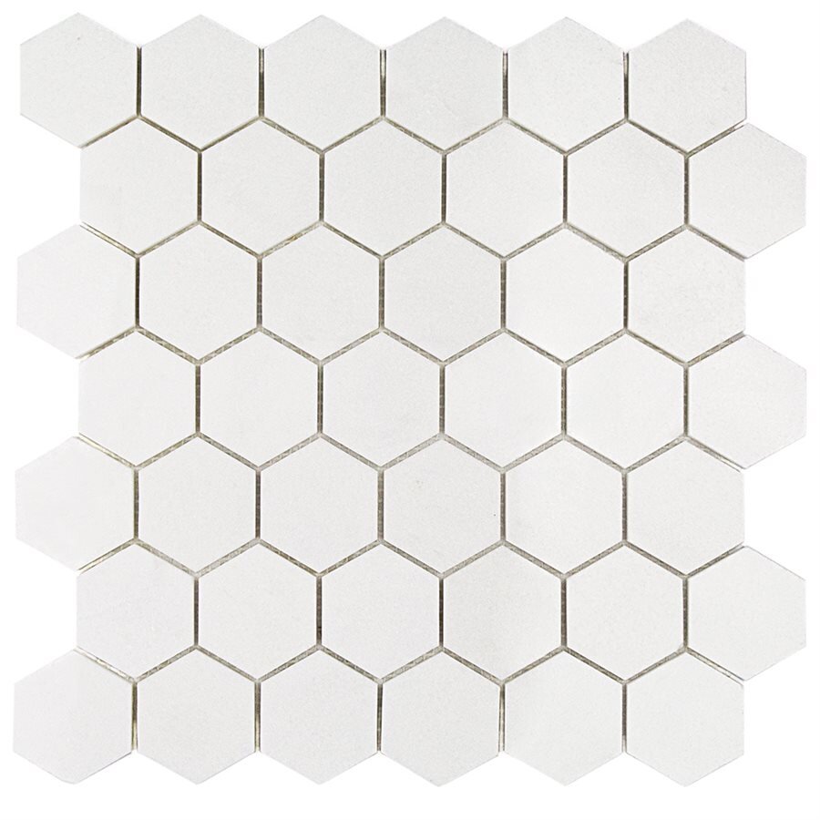 White Thassos Hexagon Tile