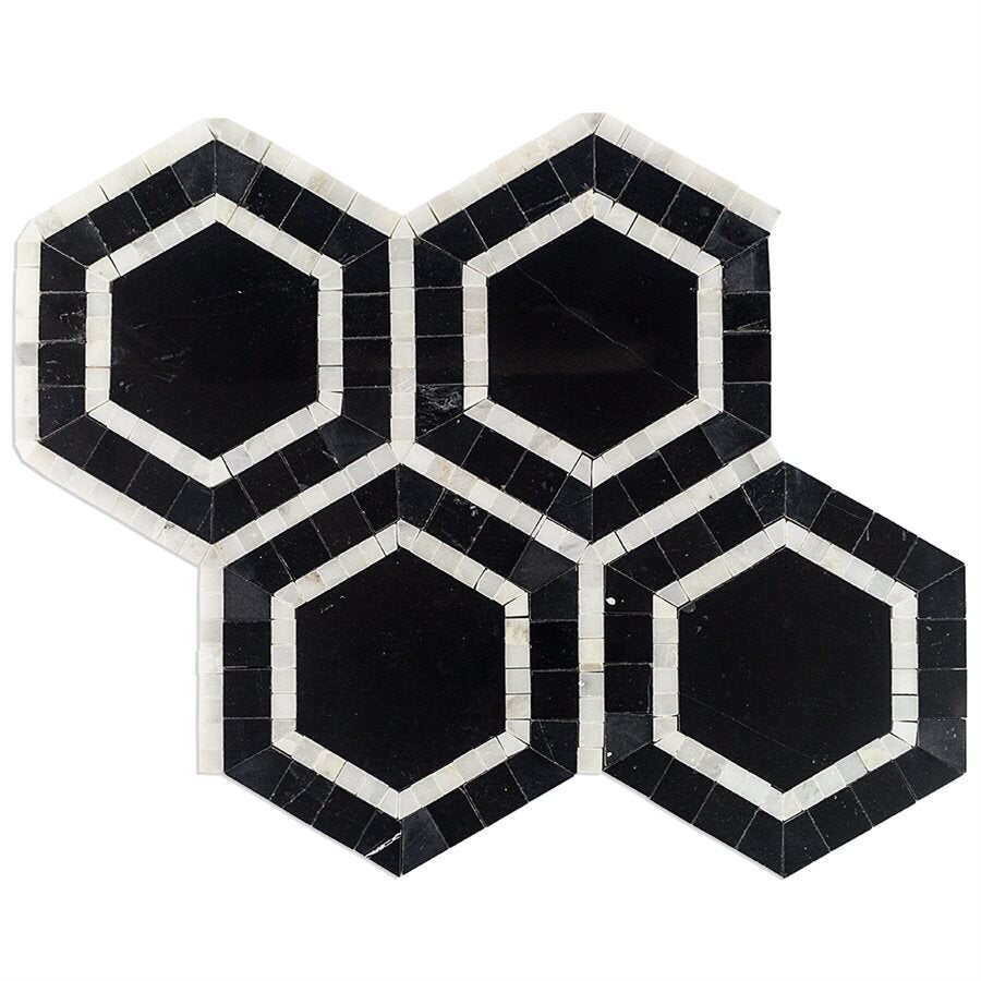 Metrology Hexagon Marble Look Tile