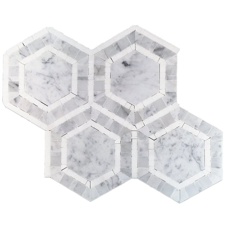 Metrology Hexagon Marble Look Tile