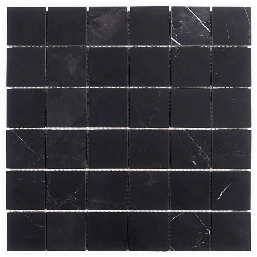 Nero Marquina Mosaic Marble Look Tile