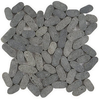 Pebblestone Sliced Flat Oval Tile
