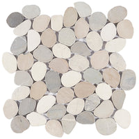 Pebblestone Sliced Round Tile