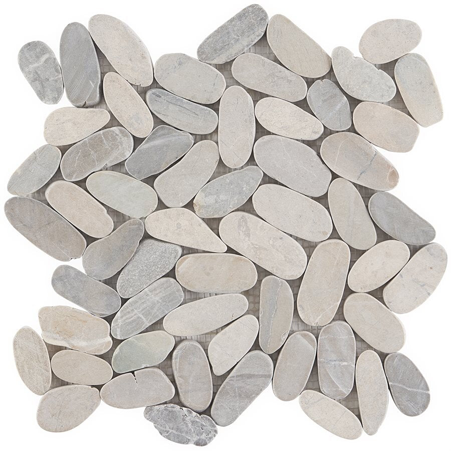 Pebblestone Sliced Flat Oval Tile
