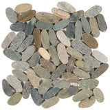 Pebblestone Sliced Flat Oval Tile