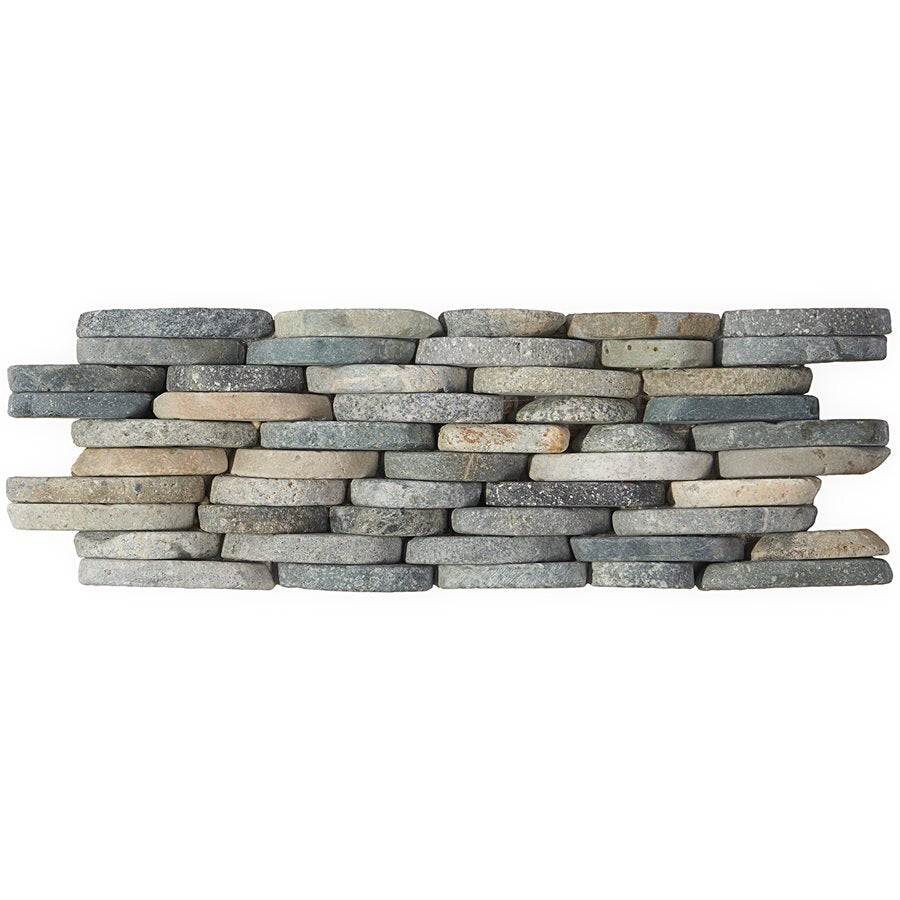 Pebblestone Stacked Sliced Tile