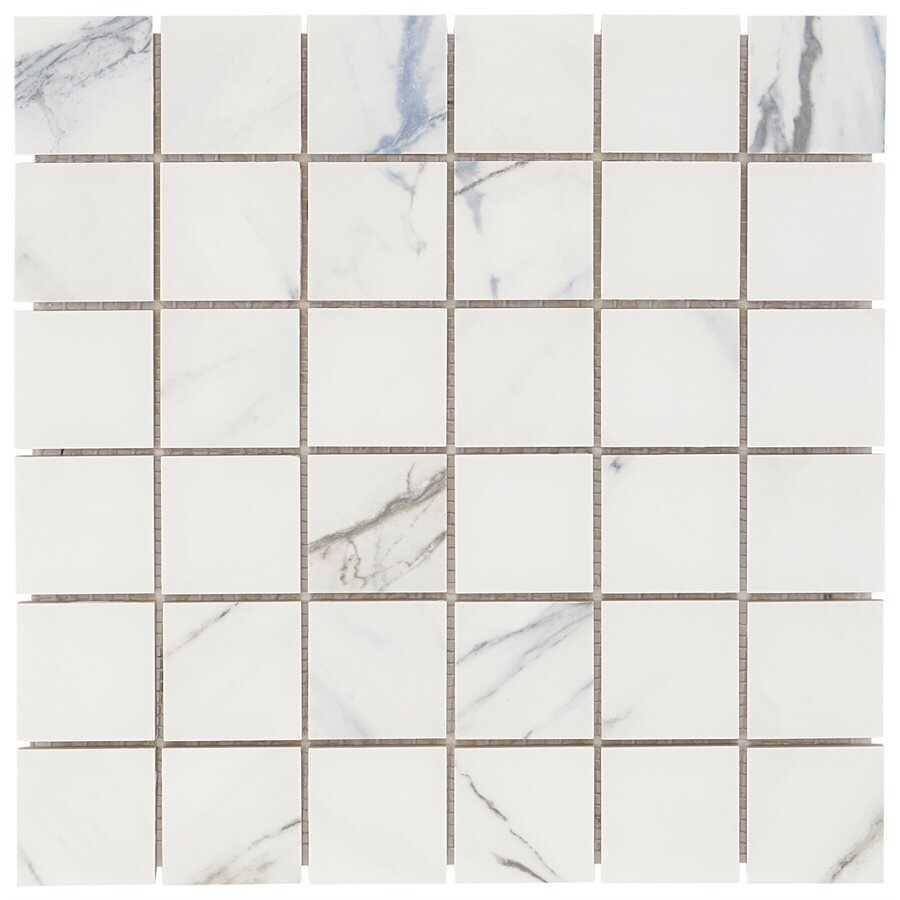 Calacatta Azul Mosaic Marble Look Tile