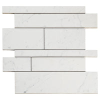 Lithe Railroad Mosaic Marble Look Tile