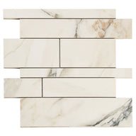 Lithe Railroad Mosaic Marble Look Tile