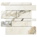 Lithe Railroad Mosaic Marble Look Tile