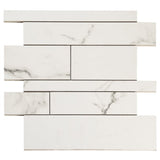 Lithe Railroad Mosaic Marble Look Tile
