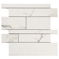 Lithe Railroad Mosaic Marble Look Tile
