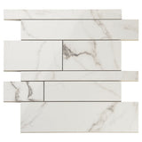 Lithe Railroad Mosaic Marble Look Tile
