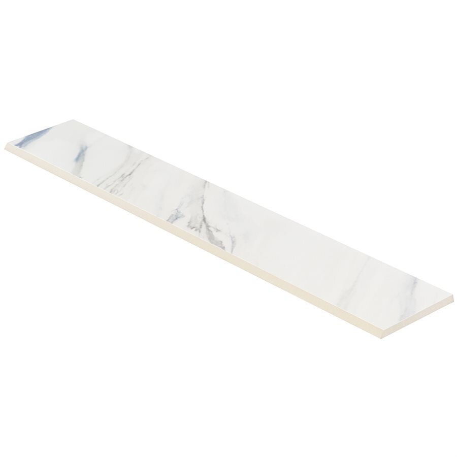 Calacatta Azul Bullnose Marble Look Tile