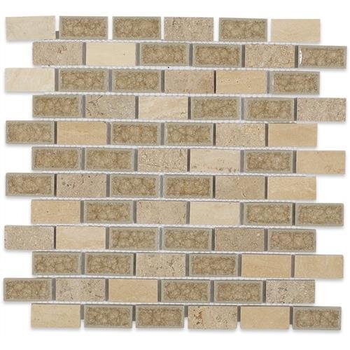 ART GLASS COUNTRY TRAVERTINE 1X2