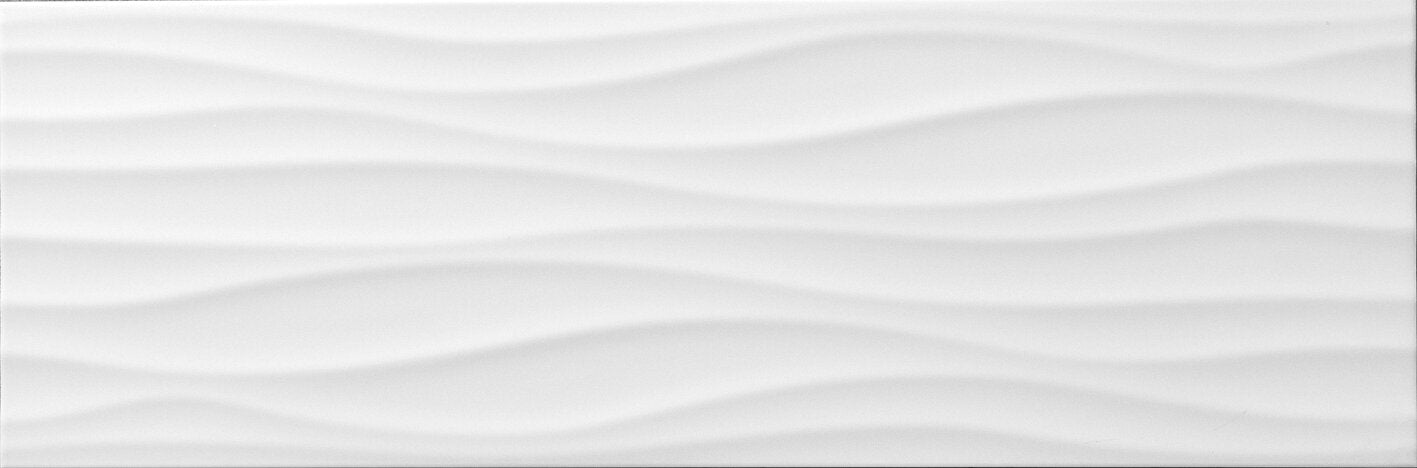 Blanco & Wave Decor Tile
