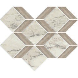 Carrara Select Tizano Mosaic Marble Look Tile Matte