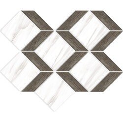 Carrara Select Tizano Mosaic Marble Look Tile Matte