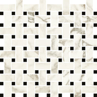 Luce Basketweave Marble Look Tile