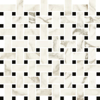 Luce Basketweave Marble Look Tile