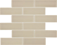 Bliss Element Glass Tile Brick Mosaic
