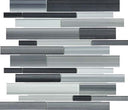 Bliss Fusion Glass Tile Random Strip Mosaic