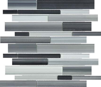 Bliss Fusion Glass Tile Random Strip Mosaic
