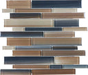 Bliss Fusion Glass Tile Random Strip Mosaic