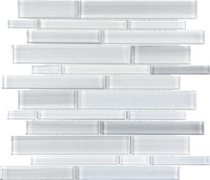 Bliss Fusion Glass Tile Random Strip Mosaic