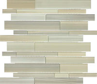 Bliss Fusion Glass Tile Random Strip Mosaic