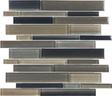 Bliss Fusion Glass Tile Random Strip Mosaic