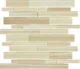 Bliss Fusion Glass Tile Random Strip Mosaic