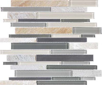 Bliss Stainless Glass Tile Mosaic