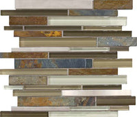 Bliss Stainless Glass Tile Mosaic