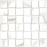 Mayfair Marble Look Tile HD Basketweave Mosaic Polished