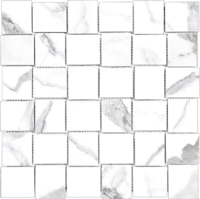 Mayfair Marble Look Tile HD Basketweave Mosaic