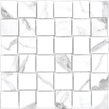 Mayfair Marble Look Tile HD Basketweave Mosaic Polished