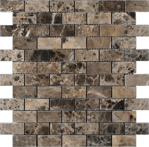 Emperador Dark Line Mosaic